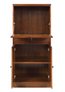 Walnut finish tall wine cabinet by Acme additional picture 8