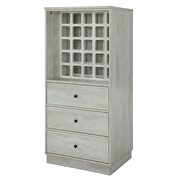 Antique white finish wine cabinet by Acme additional picture 2