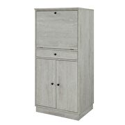 Antique white finish tall wine cabinet by Acme additional picture 2