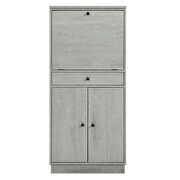 Antique white finish tall wine cabinet by Acme additional picture 4