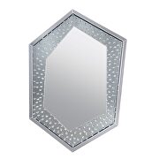 Hexagon glam style wall accent mirror by Acme additional picture 2