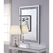 Faux diamonds wall rectangular mirror by Acme additional picture 3