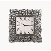 Mirrored & faux gems wall clock by Acme additional picture 2