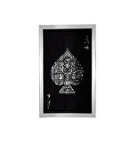Beveled mirrored finish and faux glam inlays accent wall decor by Acme additional picture 2