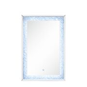 Faux diamonds led wall mirror w/ led side light by Acme additional picture 2