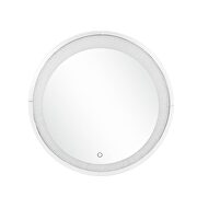 Round faux diamonds led wall mirror by Acme additional picture 2