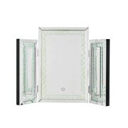 Mirrored & faux crystals led accent mirror by Acme additional picture 3