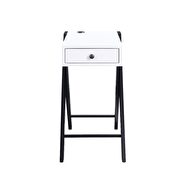White & black side table by Acme additional picture 3