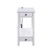 White finish side table by Acme additional picture 3