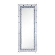 Faux diamonds accent mirror w side light by Acme additional picture 2