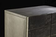 Stylish gray stone & ash oak armoire by Acme additional picture 3