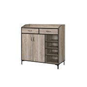 Rustic gray finish shoe cabinet by Acme additional picture 2