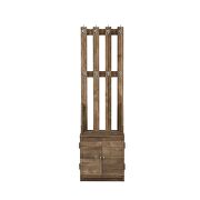 Weathered oak finish hall tree by Acme additional picture 3