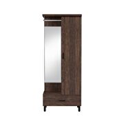 Rustic walnut finish hall tree by Acme additional picture 3