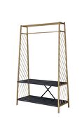 Gold & black finish metal frame hall tree by Acme additional picture 2