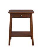 Walnut finish rectangular top accent table by Acme additional picture 4