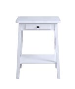White finish rectangular top accent table by Acme additional picture 4