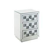 Glamorous mirrored finish accent table by Acme additional picture 2