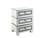 Mirrored & faux diamonds brilliant accent table by Acme additional picture 2