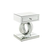 Faux square diamonds accent table w/ storage by Acme additional picture 2