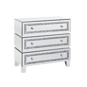 Clean lines and faux diamond inlay brilliant cabinet by Acme additional picture 2