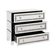 Clean lines and faux diamond inlay brilliant cabinet by Acme additional picture 3