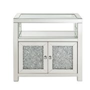 Mirrored & faux diamonds modern glamour accent cabinet by Acme additional picture 4