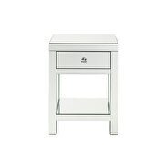 Mirrored & faux crystals inlay accent table by Acme additional picture 5