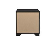 Walnut & espresso finish clean-lined silhouette accent table by Acme additional picture 4