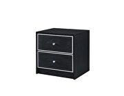 Rich black finish clean-lined silhouette accent table by Acme additional picture 2