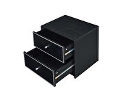 Rich black finish clean-lined silhouette accent table by Acme additional picture 3