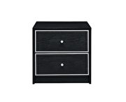 Rich black finish clean-lined silhouette accent table by Acme additional picture 5
