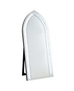 Mirrored & faux diamonds accent floor mirror w/ led by Acme additional picture 2
