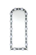 Mirrored & faux diamonds accent floor mirror by Acme additional picture 2