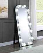 Mirrored & faux diamonds accent floor mirror by Acme additional picture 4