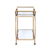 Champagne & mirrored serving cart additional photo 4 of 4