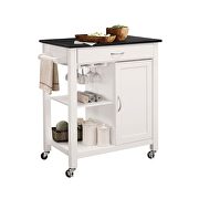 Black & white kitchen cart by Acme additional picture 2