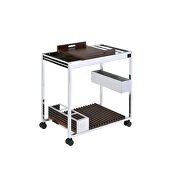 Chrome finish serving cart additional photo 2 of 2