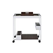 Chrome finish serving cart by Acme additional picture 3
