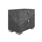 Elegant contemporary high gloss nightstand additional photo 2 of 2
