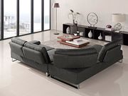 Low-profile modern gray fabric sectional w/ metal legs by At Home USA additional picture 4
