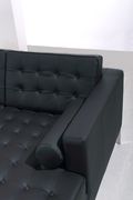 Le Corbusier design black leather sectional sofa by At Home USA additional picture 3