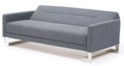 Gray sofa bed w/ modern chrome legs by At Home USA additional picture 2