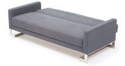 Gray sofa bed w/ modern chrome legs by At Home USA additional picture 3