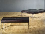 Square dark brown modern coffee table by At Home USA additional picture 2