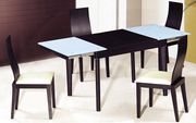 Elegant glass/wood casual dining room set by At Home USA additional picture 2
