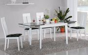 Minimalistic modern dining set in white by At Home USA additional picture 2