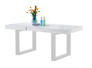 White laquered dining table w/ butterfly extension additional photo 4 of 3
