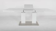 Wood white gloss contemporary extension table by At Home USA additional picture 6