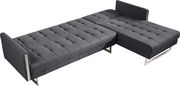 Contemporary fabric sectional that opens to a bed by At Home USA additional picture 2